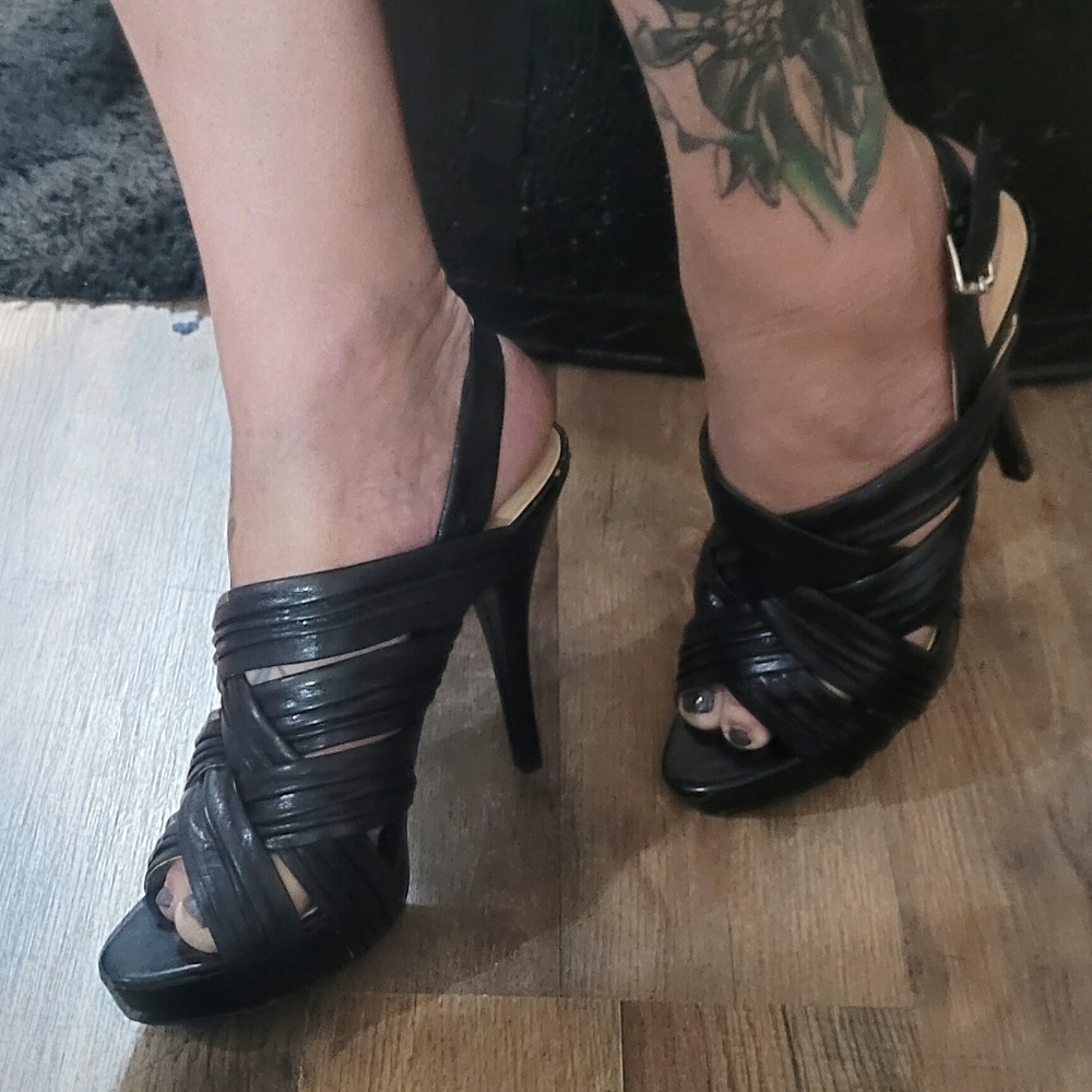 Guess Heels Leather Weave